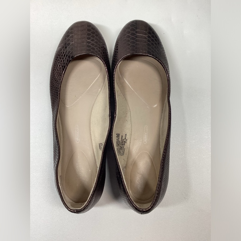 Rockport Metallic Brown Snake Pattern‎ Flats - Picture 6 of 10